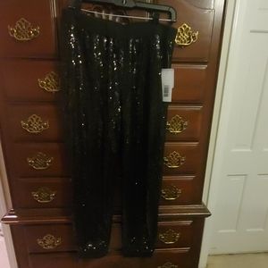 Sequin black joggers